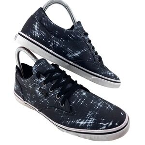 Vans Winston Low Women Black Shooting Stars Lace Up Sneakers Shoes Size 8